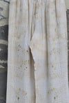 Mutedance 25 Autumn and Winter Elastic Waist Drawstring Loose Casual Pants Flower Dye MD-MD25FW77-nude